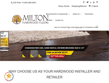 Tablet Screenshot of miltonhardwood.com